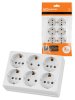 Tdm SQ1801-0142 Розетка шестиместная 2П+3 открытой установки IP20 16A