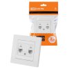 Tdm SQ1816-0044 Розетка компьютерная двойная RJ45