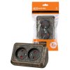 Tdm SQ1801-0289 Розетка угловая двойная 2П открытой установки с з/ш IP20 250В 10А