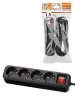 Tdm SQ1303-1125 Удлинитель 4 гнезда, 1,5 метра, с/з, выкл., 10 А, 2300 Вт