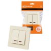 Tdm SQ1816-0114 Выключатель 2 кл. с подсветкой 10А