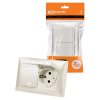 Tdm SQ1815-0860 Розетка двойная 2П+З 16А 250В IP44 с защ. шт. с крышкой