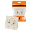 Tdm SQ1816-0148 Розетка телефонная RJ11 + компьютерная RJ45