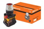 Tdm Кнопка ABLF-22 красный d22мм неон/230В 1з+1р SQ0704-0001
