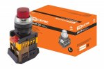 Tdm Кнопка ABLFP-22 красный d22мм неон/230В 1з+1р SQ0704-0005