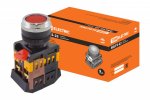 Tdm Кнопка ABLFS-22 красный d22мм неон/230В 1з+1р SQ0704-0008