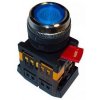 Tdm Кнопка ABLFS-22 синий d22мм неон/230В 1з+1р SQ0704-0011