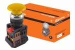 Tdm Кнопка AEА-22 "Грибок" желтый d22мм SQ0704-0036