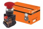 Tdm Кнопка AEА-22 "Грибок" красный d22мм 1з+1р SQ0704-0015