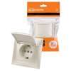 Tdm SQ1815-0814 Розетка 2П+З 16А 250В IP44 с защ. шт. с крышкой