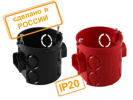 Tdm Установочная коробка СП D68х62мм, углубленная, саморезы SQ1402-1906