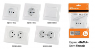 Tdm Розетка 2П+З 16А 250В IP44 с крышкой Лама SQ1815-0026