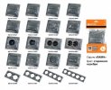 Tdm Розетка 2П+З 16А 250В IP44 с крышкой Лама SQ1815-0667