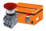 Tdm Кнопка грибовидная МРМ1-11R(LED) в сборе d40мм/220B SQ0747-0033