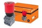 Tdm Кнопка грибовидная, возврат поворотом MPET4-10R в сборе d40мм SQ0747-0030