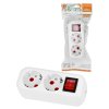 Tdm SQ1806-0415 Колодка розеточная 2 гнезда 2П+3 c выключателем 16А 250В