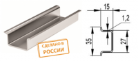 Tdm DIN-рейка усиленная оцинкованная SQ0804-0031
