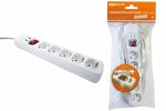Tdm Удлинитель бытовой У05В-USB 5 гнезд, 2USB разъема SQ1303-0302
