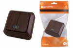 Tdm Выключатель 2-кл. открытой установки с подсветкой IP20 10А SQ1801-0030
