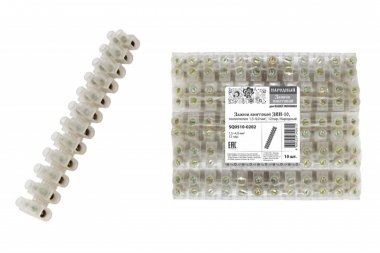 Фотография товара 'Tdm Зажим винтовой ЗВИ-10, полиэтилен 1,5-4,0 мм2 SQ0510-0202'