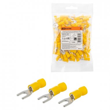 Фотография товара 'Tdm SQ0503-0207 Наконечник вилочный изолированный НВИ с легким вводом проводника 6,0-4'