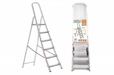 Фотография товара 'Tdm Стремянка алюминиевая СА6, 6 ступеней, усиленный профиль SQ1028-0106'