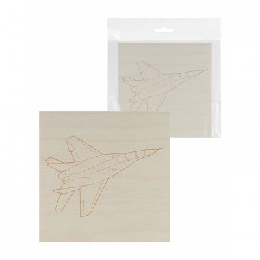Фотография товара 'Tdm SQ1025-1101 Доска для выжигания, Самолет, 150х150 мм'