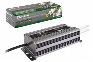 Фотография товара 'Tdm Блок питания 100Вт-12В-IP67 для светодиодных лент и модулей DC 12В, металл SQ0331-0139'