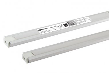 Фотография товара 'Tdm Алюминиевый профиль встраиваемый 2206 (1 м), матовый рассеиватель, 2 заглушки SQ0331-0483'