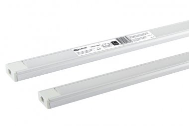 Фотография товара 'Tdm Алюминиевый профиль накладной 1506 (2 м), матовый рассеиватель, 2 заглушки, 4 крепежа SQ0331-0480'