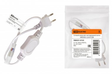 Фотография товара 'Tdm Сетевой шнур для светодиодной ленты SMD2835-220 В SQ0331-0122'