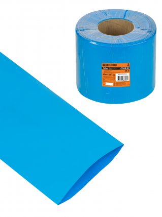 Фотография товара 'Tdm SQ0518-0146 Термоусаживаемая трубка ТУТнг 100/50 синяя (25 м/ролл)'