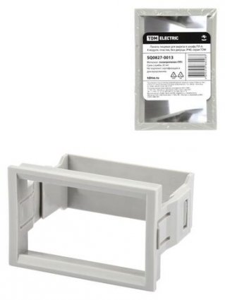 Фотография товара 'Tdm Панель лицевая для выреза в шкафу ПЛ-4, 4 модуля, пластик, без дверцы, IP40, SQ0827-0013'