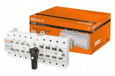 Фотография товара 'Tdm Рубильник модульный с видимым разрывом, реверсивный РМВ-80 4П 80A SQ0222-0026'