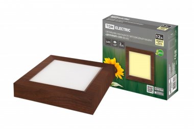 Фотография товара 'Tdm Светильник накладной светодиодный квадрат "Даунлайт" СПО 12 Вт 170*170*32 мм 3000К SQ0329-0419'