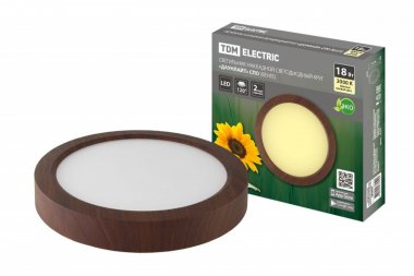 Фотография товара 'Tdm Светильник накладной светодиодный круг "Даунлайт" СПО 18 Вт 225*32 мм 3000К SQ0329-0416'