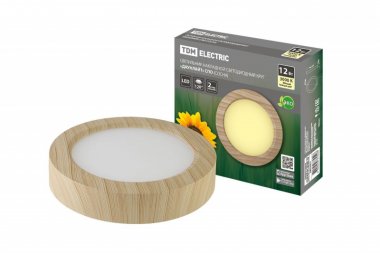 Фотография товара 'Tdm Светильник накладной светодиодный круг "Даунлайт" СПО 12 Вт 170*32 мм 3000К SQ0329-0414'