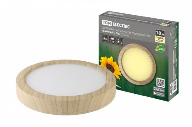 Фотография товара 'Tdm Светильник накладной светодиодный круг "Даунлайт" СПО 18 Вт 225*32 мм 3000К SQ0329-0415'