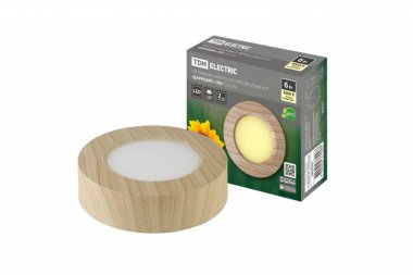 Фотография товара 'Tdm Светильник накладной светодиодный круг "Даунлайт" СПО 6 Вт 120*32 мм 3000К SQ0329-0411'