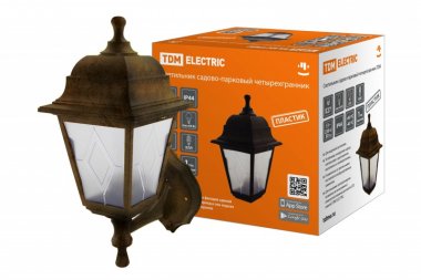 Фотография товара 'Tdm Светильник садово-парковый НБУ 04-60-001 четырехгранник, настенный, пластик, SQ0330-0774'