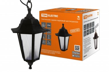 Фотография товара 'Tdm Светильник садово-парковый НСУ 06-60-001 шестигранник, подвес, пластик, SQ0330-0763'