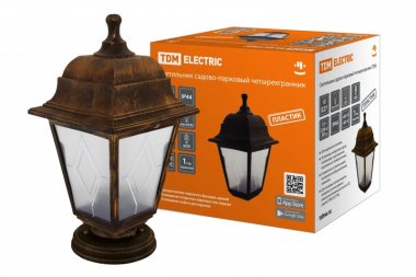 Фотография товара 'Tdm Светильник садово-парковый НТУ 04-60-001 четырехгранник, напольный, пластик, SQ0330-0778'