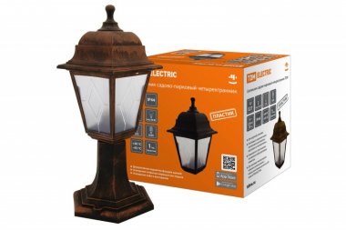 Фотография товара 'Tdm Светильник садово-парковый НТУ 04-60-001 четырехгранник, стойка, пластик, SQ0330-0785'