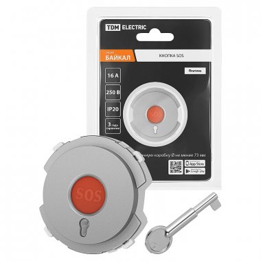 Фотография товара 'Tdm SQ1819-0309 Кнопка SOS платина, "Байкал"'