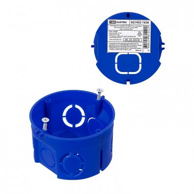 Фотография товара 'Tdm SQ1402-1938 Установочная коробка СП D68х42 мм, саморезы, без стыковочных узлов'