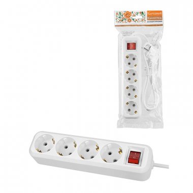 Фотография товара 'Tdm SQ1303-1429 Удлинитель 4 гнезда, 10 метров, с/з, выкл., 16 А, 3680 Вт'