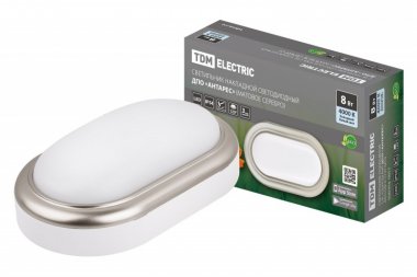 Фотография товара 'Tdm Светильник накладной LED ДПО "Антарес" 8Вт 4000К овал 168*100*58 мм IP54 SQ0354-0017'