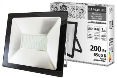 Фотография товара 'Tdm Прожектор светодиодный СДО-04-200Н 200 Вт, 6500 К, IP65, SQ0336-0267'