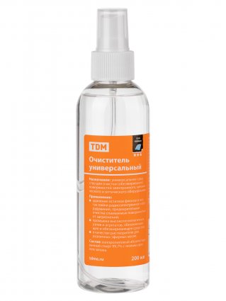 Фотография товара 'Tdm Очиститель универсальный, абсолютированный 99.7%, 200 мл, спрей, серия "Алмаз", SQ1025-1702'