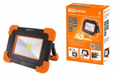 Фотография товара 'Tdm Прожектор переносной светодиодный ФП7, 5 Вт, 350 лм, 3xAA, SQ0350-0097'
